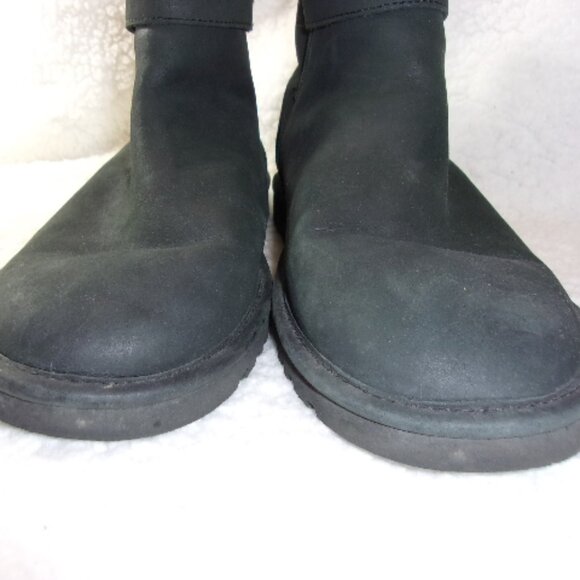 S-150 WOMENS UGG RELLA SHORT BLACK BOOTS - Picture 7 of 13